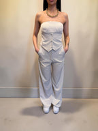 Coordinato Pantolone-Top Beige