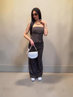 Coordinato Pantalone-Top Marrone