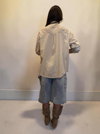 Camicia a righe in cotone