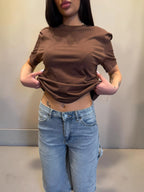 T-shirt lumina manica corta cotone