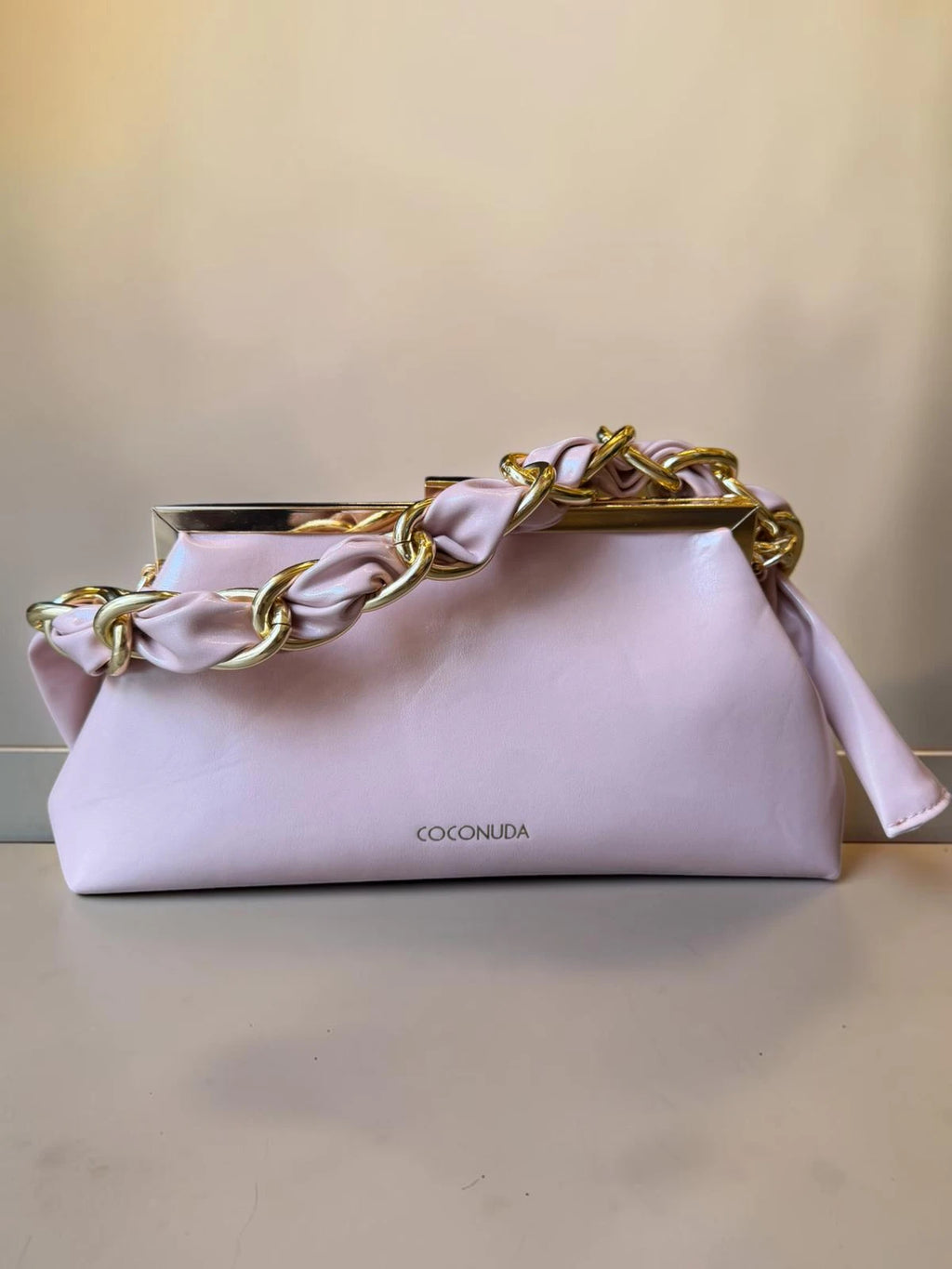 Borsa con manico a catena