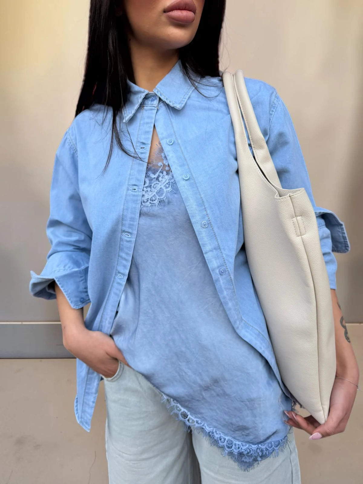 Camicia in tessuto Denim regular fit
