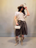 Bermuda balloon con elastico posteriore per un look casual