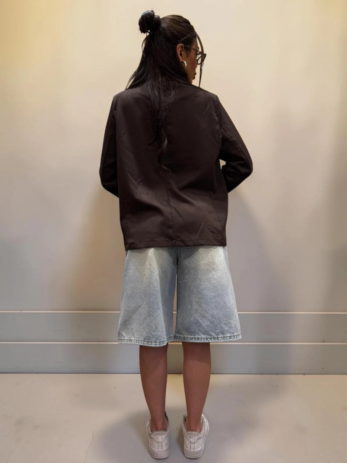 Giacca Blazer sfoderata con abbottonatura in diagonale
