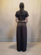 Coordinato Japan con crop top manica corta