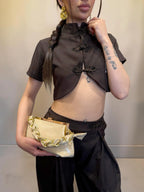 Coordinato Japan con crop top manica corta