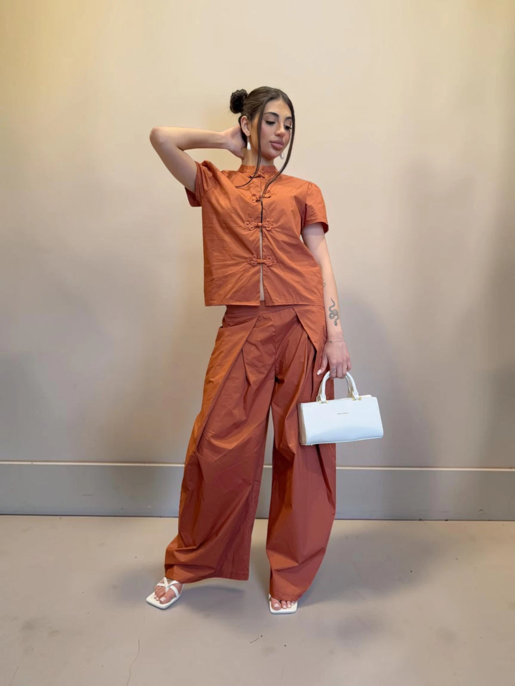 Pantalone palazzo modello japan