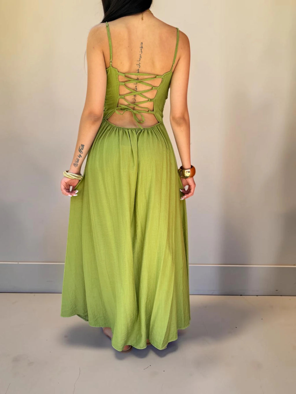 Vestito lungo stile romantico