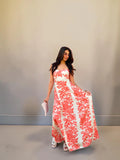 Abito stile romantico con stampe floreali