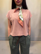 T-shirt manica corta taglio vivo