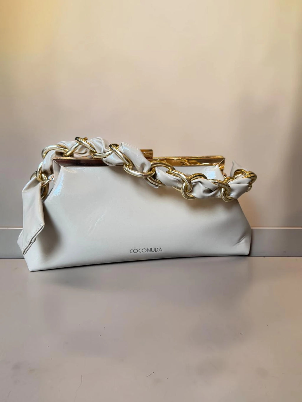 Borsa con manico a catena